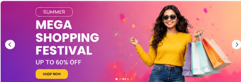 Mega Shopping Festival banner