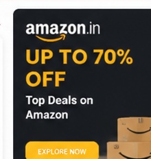 Up to 70 percent offer
